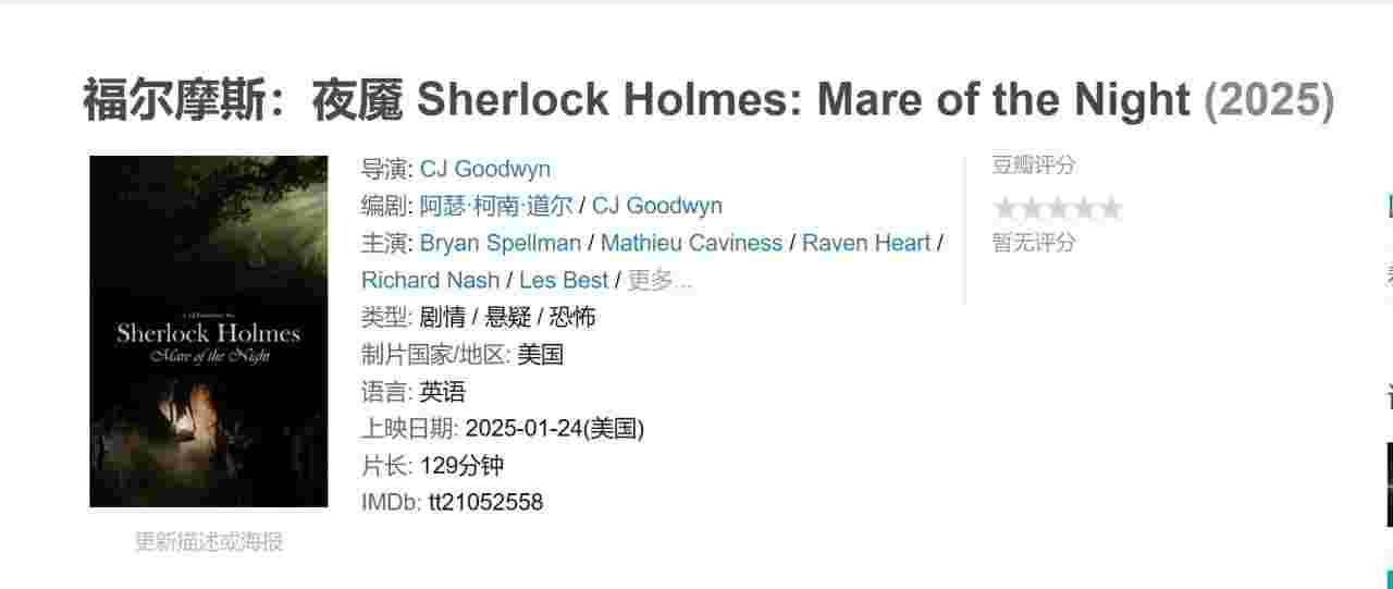 福尔摩斯：夜魇 Sherlock Holmes: Mare of the Night
