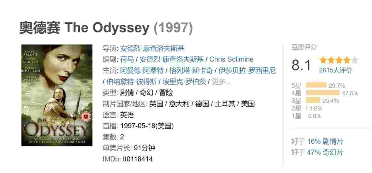 奥德赛 The Odyssey